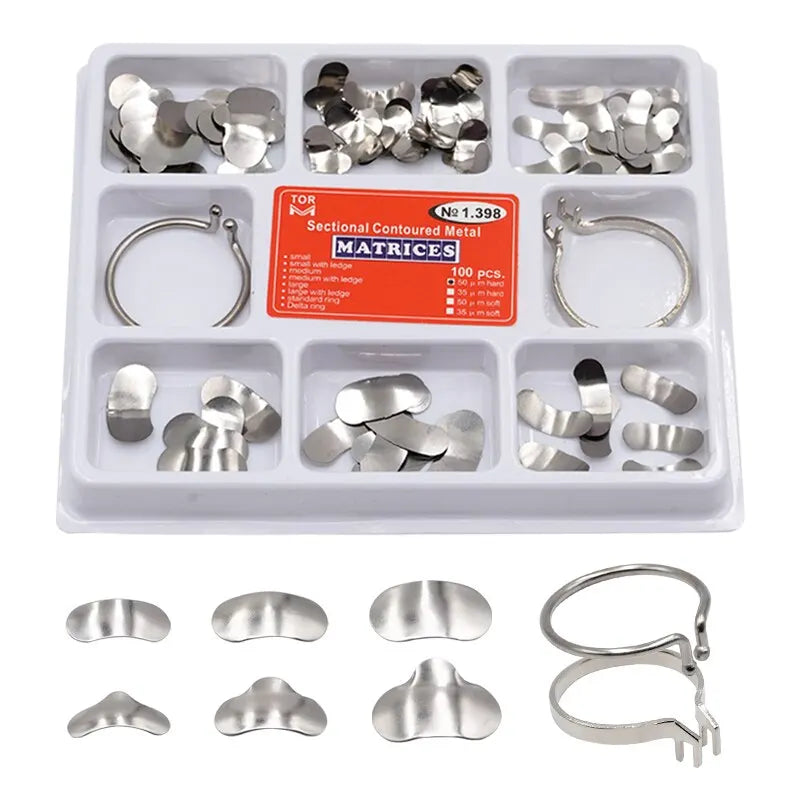 Denspay 100pcs/Box Dental Sectional Matrix System